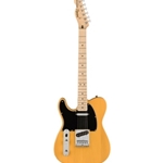 Squier 0378213550 Affinity Series  Telecaster Left-Handed, Maple Fingerboard, Black Pickguard, Butterscotch Blonde