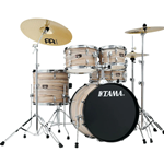 IE58CNZW Tama 5pc Imperialstar Complete, Natural Zebrawood Wrap