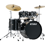 IE58CHBK Tama 5pc Imperialstar Complete, Hairline Black Wrap