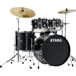 IE50CHBK Tama 5pc Imperialstar Complete, Hairline Black Wrap