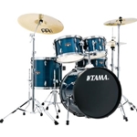 IE50CHLB Tama 5pc Imperialstar Complete, Hairline Blue Wrap