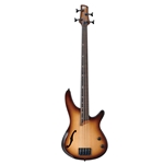 SRH500FNNF Ibanez SR Workshop, Hollow Body Brown Burst, Fretless