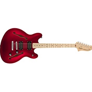 0370590509 Squier Affinity Series Starcaster, Candy Apple Red