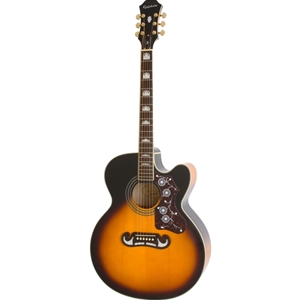 EEJ2VSGH1 Epiphone J-200 EC Studio, Vintage Sunburst