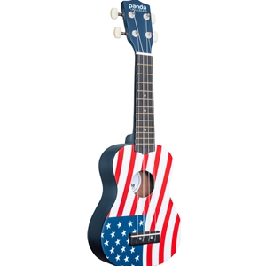 Amahi PANDA1 Panda Soprano Ukulele American Flag