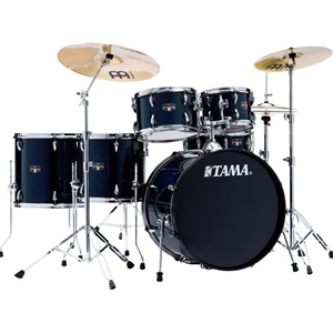 IE62CHBK Tama 6pc Imperialstar Complete, Hairline Black Wrap