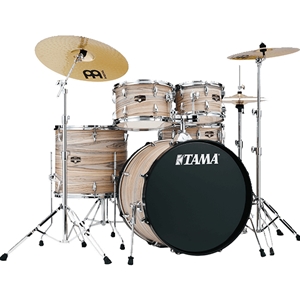 IE62CNZW Tama 5pc Imperialstar Complete, Natural Zebrawood Wrap