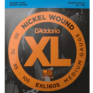 D'Addario EXL160S Short Scale Bass Strings